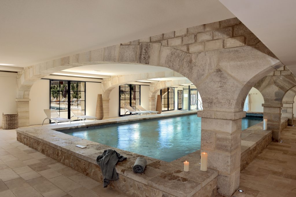 La piscine du Spa des Jardins de Saint-Benoît
