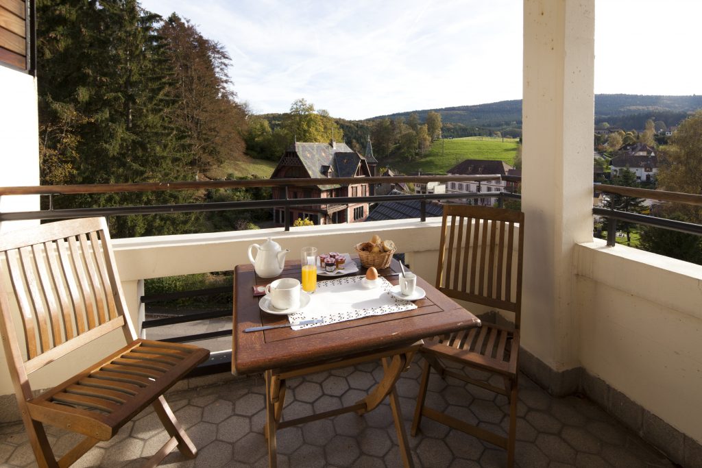 Balcon d'une chambre du GHH