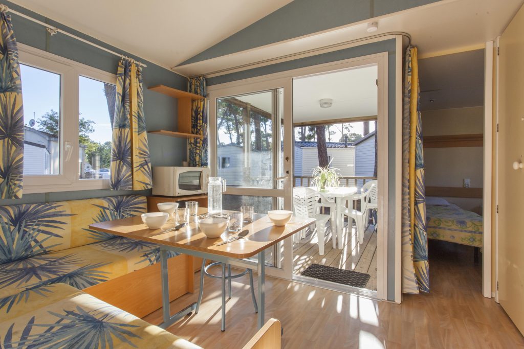 Cuisine mobil-home de Sous les Pins