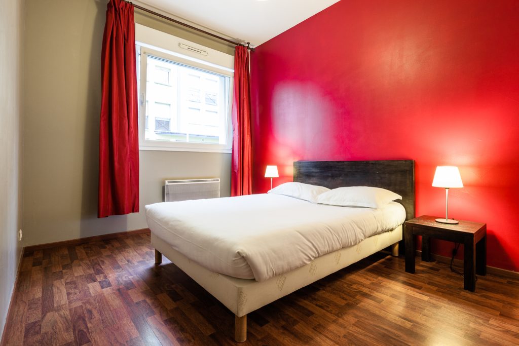 Chambre de la résidence hôtelière / hôtel le Ruby Suites à Strasbourg